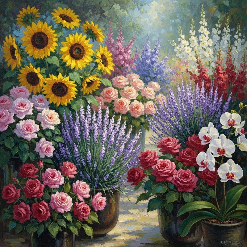 Impressionist Flowers: Captivating Floral Art