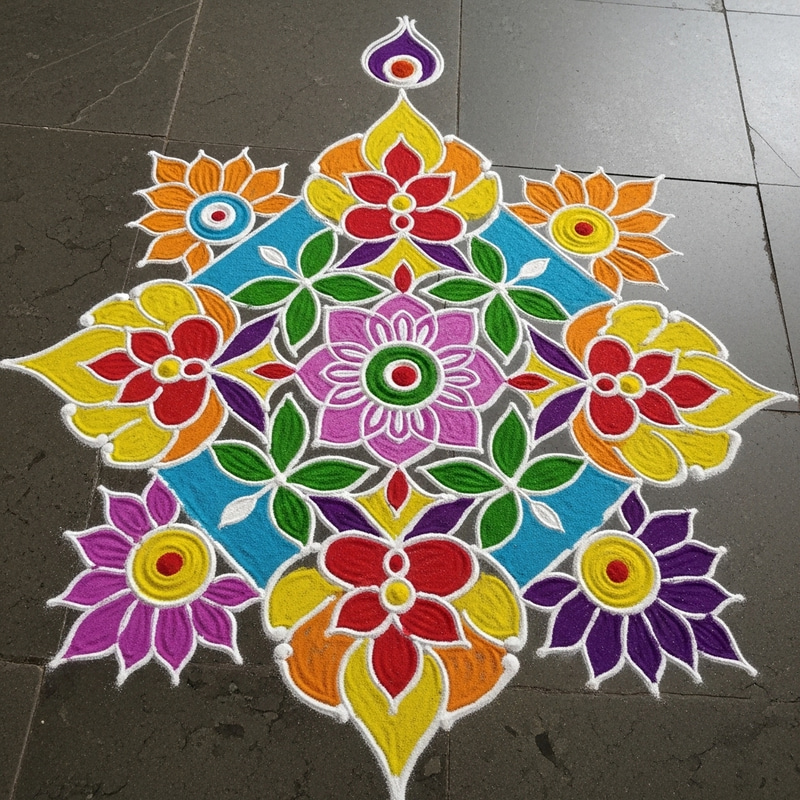 Intricate Rangoli Design: Create Indian Folk Art Masterpiece Intricate Rangoli Design: Create Indian Folk Art Masterpiece