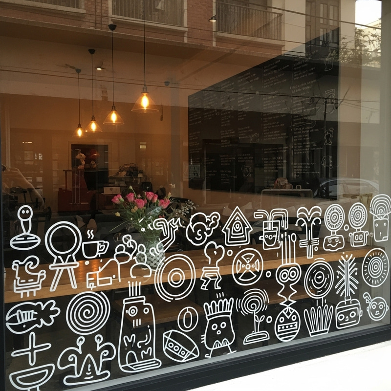 Monochromatic Doodles for Filipino Coffee Shop Monochromatic Doodles for Filipino Coffee Shop