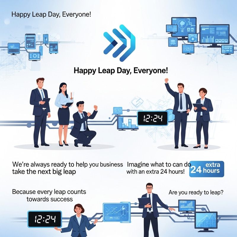 Happy Leap Day 2024 Celebration by Macrosoft Inc | Seize the 24-Hour Leap for Success Happy Leap Day 2024 Celebration by Macrosoft Inc | Seize the 24-Hour Leap for Success