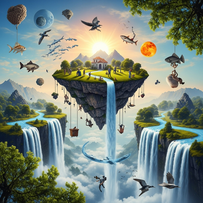 Surreal Illusion Landscape: Enchanting World of Dreams Surreal Illusion Landscape: Enchanting World of Dreams