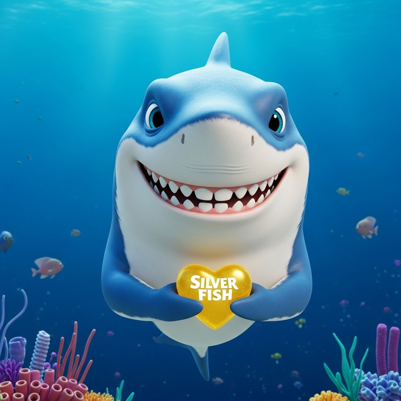 Sharky: The Silver Fish Superhero for Oceanic Dental Health Sharky: The Silver Fish Superhero for Oceanic Dental Health