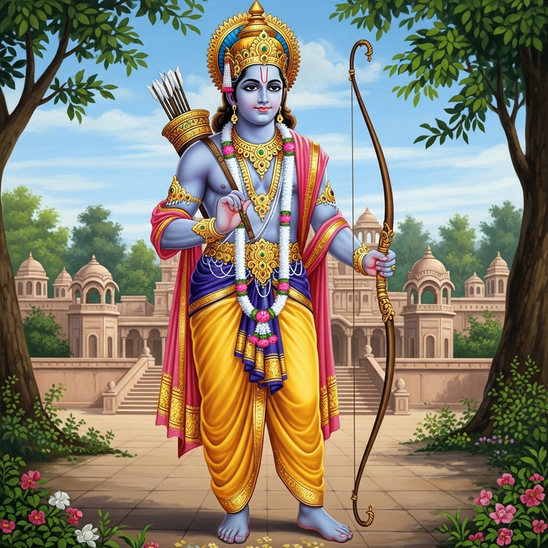 Ayodhya Rama Indian Depiction Ayodhya Rama Indian Depiction