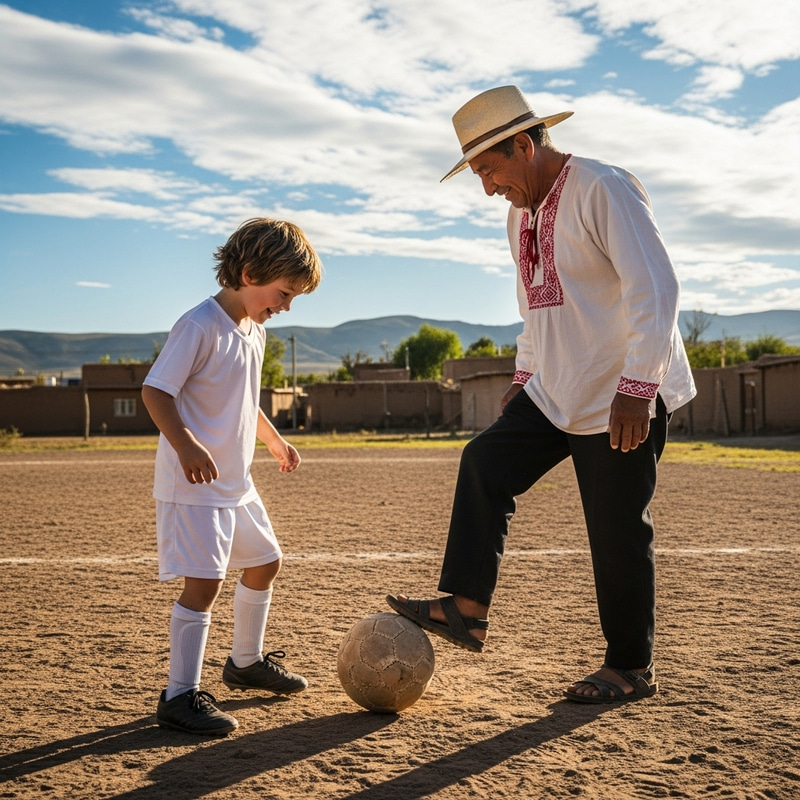 Social Interaction: Intergenerational Soccer Match Social Interaction: Intergenerational Soccer Match