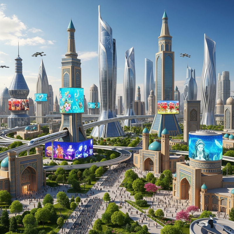 Futuristic Uzbekistan City | Glimpse into the Future Futuristic Uzbekistan City | Glimpse into the Future