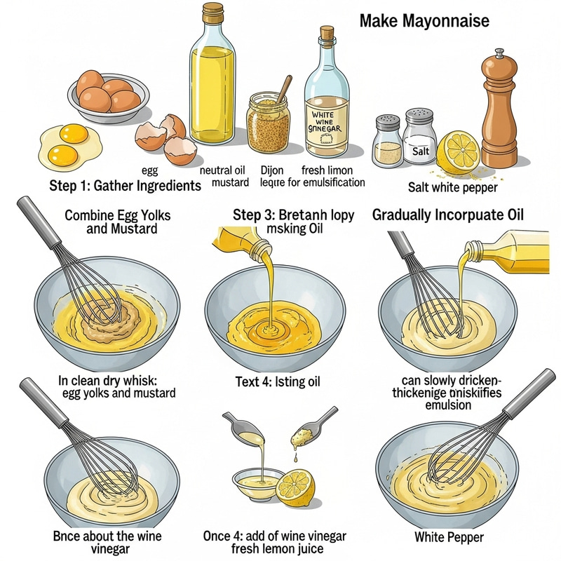 Step-by-Step Guide: How to Make Homemade Mayonnaise - Easy DIY Recipe Step-by-Step Guide: How to Make Homemade Mayonnaise - Easy DIY Recipe