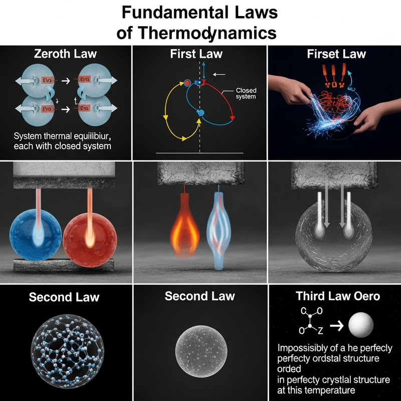 Exploring the Laws of Thermodynamics: Zeroth, First, Second & Third Exploring the Laws of Thermodynamics: Zeroth, First, Second & Third