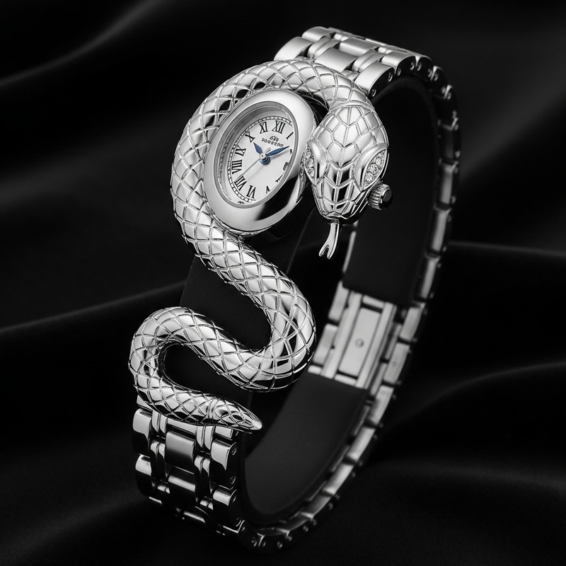Intricately Designed Serpent Theme Wrist Watch Intricately Designed Serpent Theme Wrist Watch