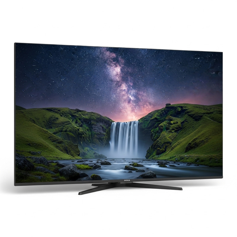 Aesthetic 8K Landscape: Waterfall, Starry Sky, Spring Beauty