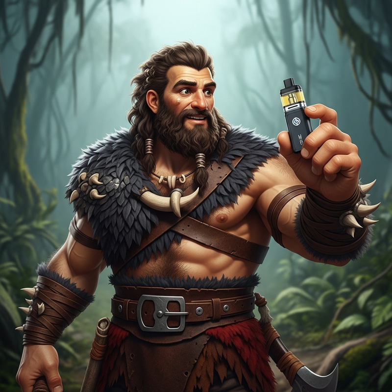 Barbarian Vaping Pod - Clash of Clans Character Design Barbarian Vaping Pod - Clash of Clans Character Design