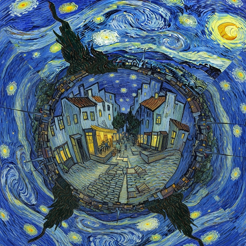 Experience Van Gogh's Starry Night in 360 View Experience Van Gogh's Starry Night in 360 View
