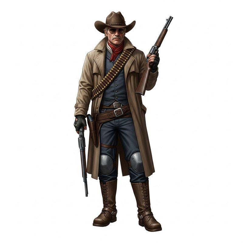 Revolver Ocelot Cowboy Hat - Stealthy Military Style Character Revolver Ocelot Cowboy Hat - Stealthy Military Style Character