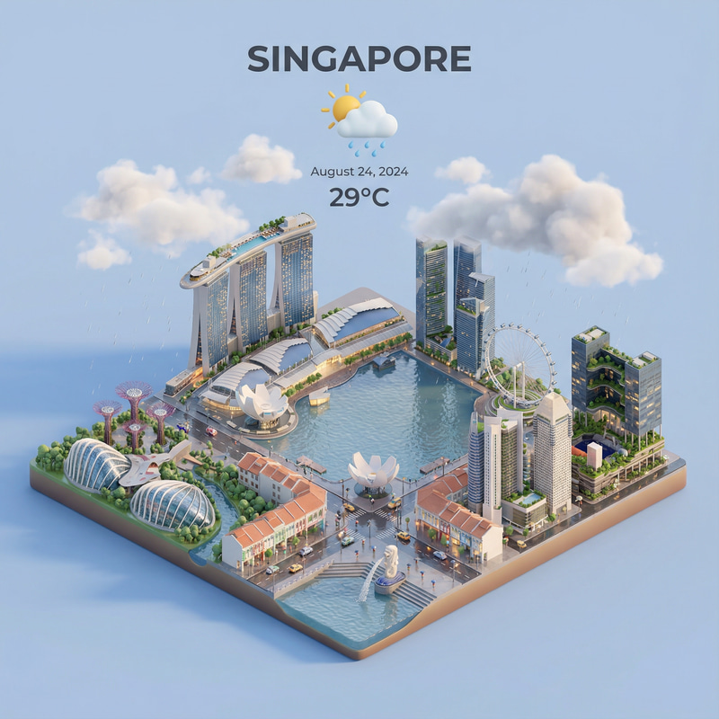 Explore Singapore's Iconic Landmarks in 3D Explore Singapore's Iconic Landmarks in 3D