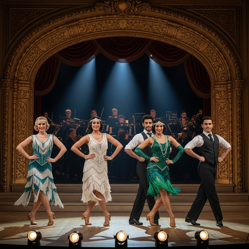 1920s Stage Dance Costumes for Diverse Male & Female Dancers 1920s Stage Dance Costumes for Diverse Male & Female Dancers