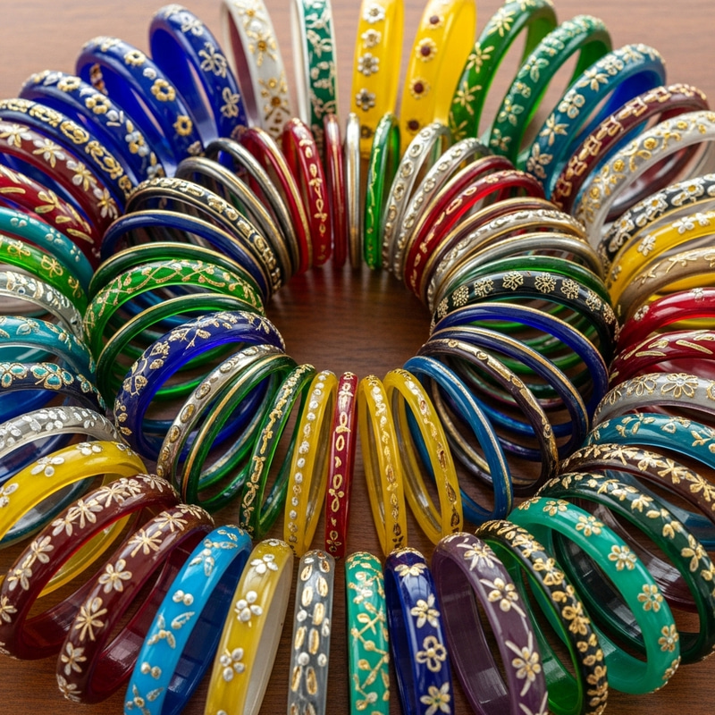 Handcrafted Glass Bangles Collection | Array of Vibrant Colors Handcrafted Glass Bangles Collection | Array of Vibrant Colors