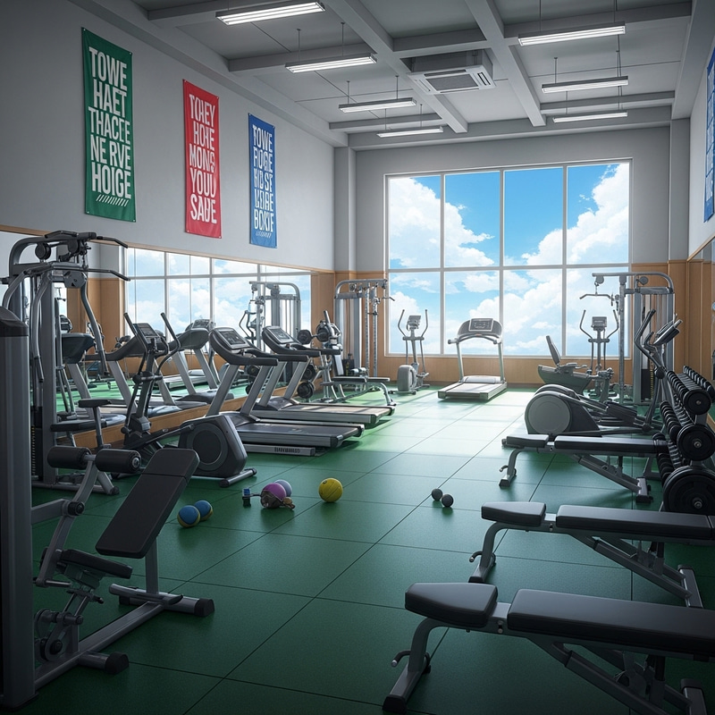 Anime Gym Design: Spacious & Inspirational Workout Space Anime Gym Design: Spacious & Inspirational Workout Space