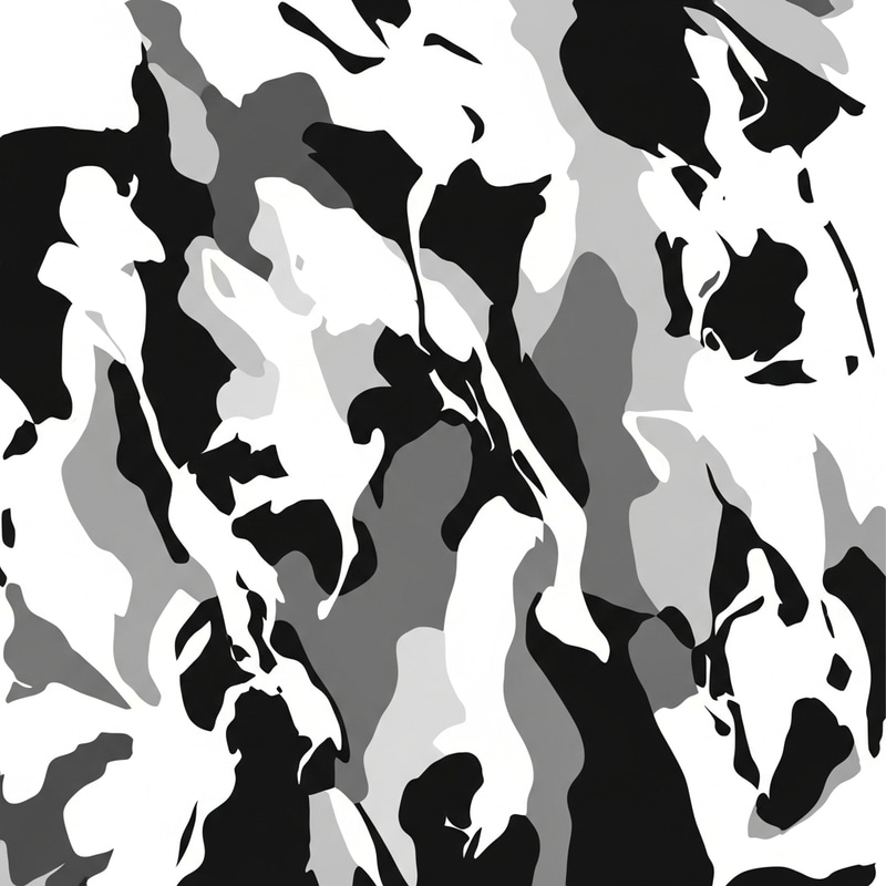 Abstract Black and White Art - Dynamic Shapes and Forms Abstract Black and White Art - Dynamic Shapes and Forms