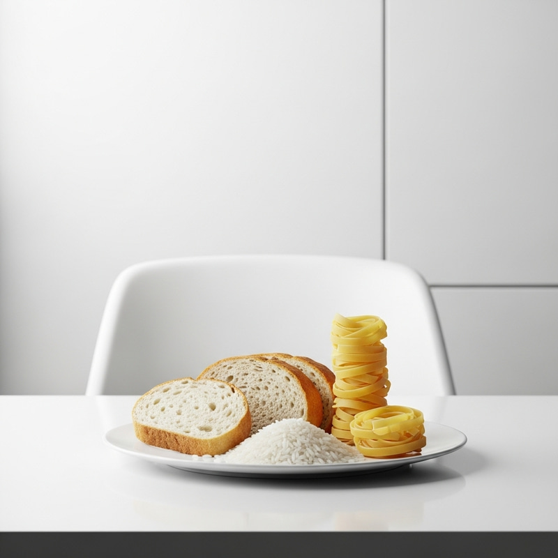 Modern Minimalism Plate of Carbohydrates