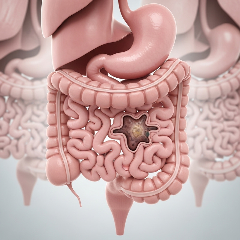 Colon Cancer: Detailed Medical Illustration Colon Cancer: Detailed Medical Illustration