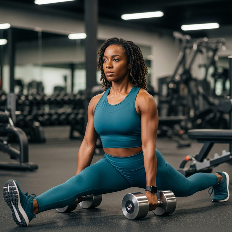 Advanced Dumbbell Split Squat Exercise for Total Body Strength