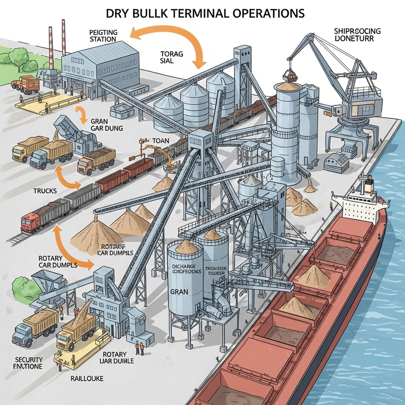 Efficient Dry Bulk Terminal Operations | Visualizing Bulk Handling Process