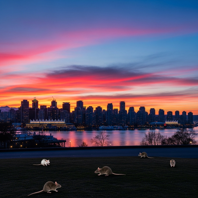 Vancouver BC Sunset View: City Lights & Scenic Rats Vancouver BC Sunset View: City Lights & Scenic Rats