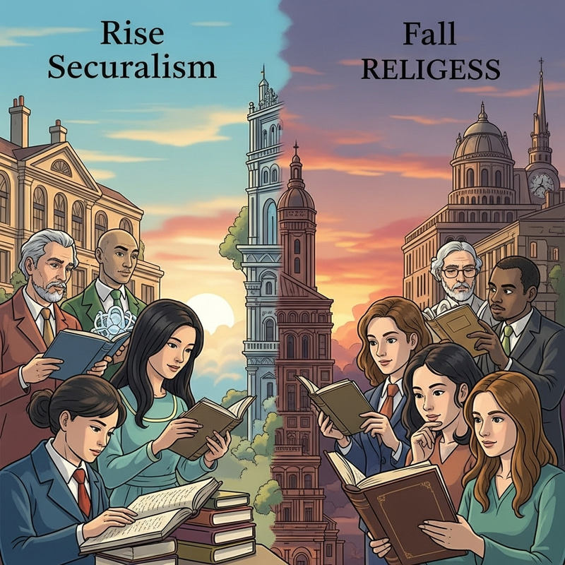 The Rise and Fall of Secularism: An In-depth Visual Study The Rise and Fall of Secularism: An In-depth Visual Study