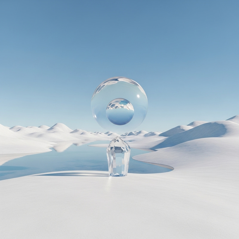 Crystal Clear and Minimalistic Landscape Art Crystal Clear and Minimalistic Landscape Art