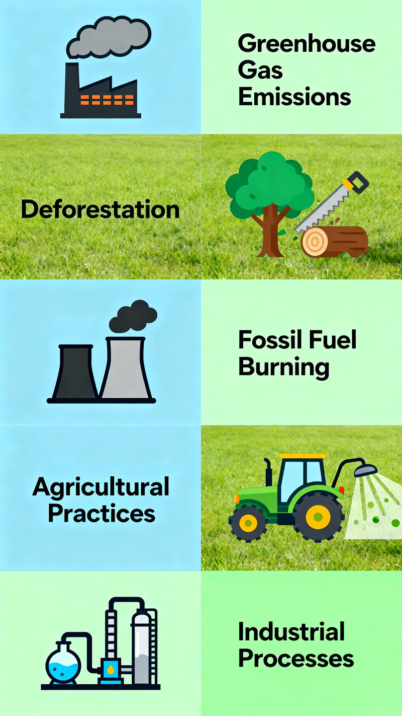 Causes of Global Warming Infographic Causes of Global Warming Infographic