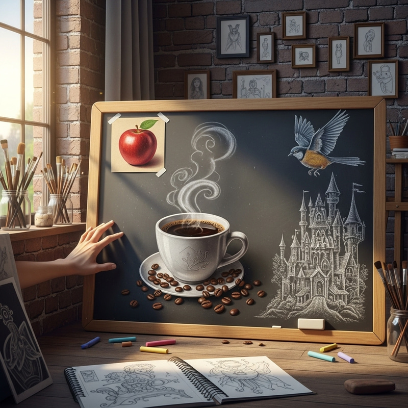 Imaginary Chalkboard: Transforming Drawings into Real Objects