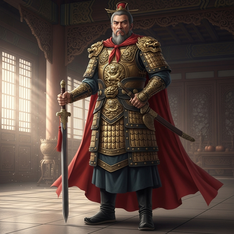 Golden Armored General Ming Dynasty | Mighty Ancient Warrior