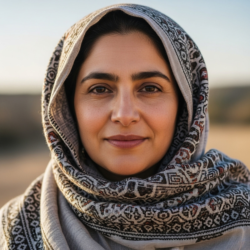 Gorgeous Muslim Woman in Elegant Hijab