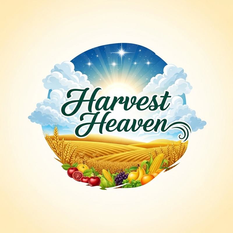 Harvest Heaven Logo Design | Abundant & Serene Concept