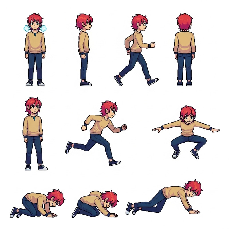 2D Character Sprite Sheet Pixel Art Creation Guide 2D Character Sprite Sheet Pixel Art Creation Guide