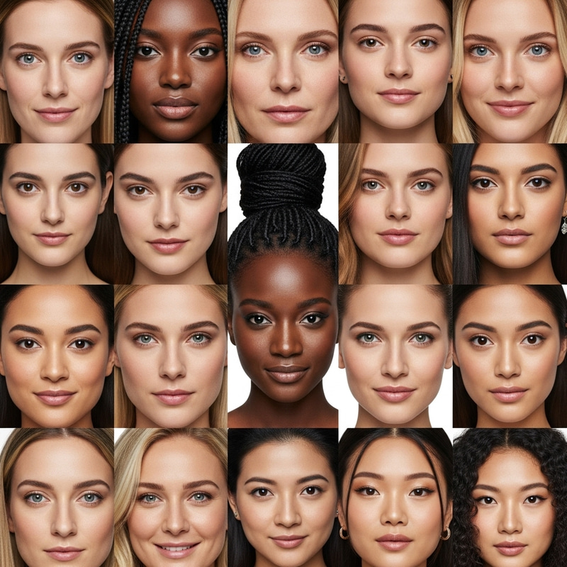 Women's Diverse Facial Expressions | Empowering Beauty