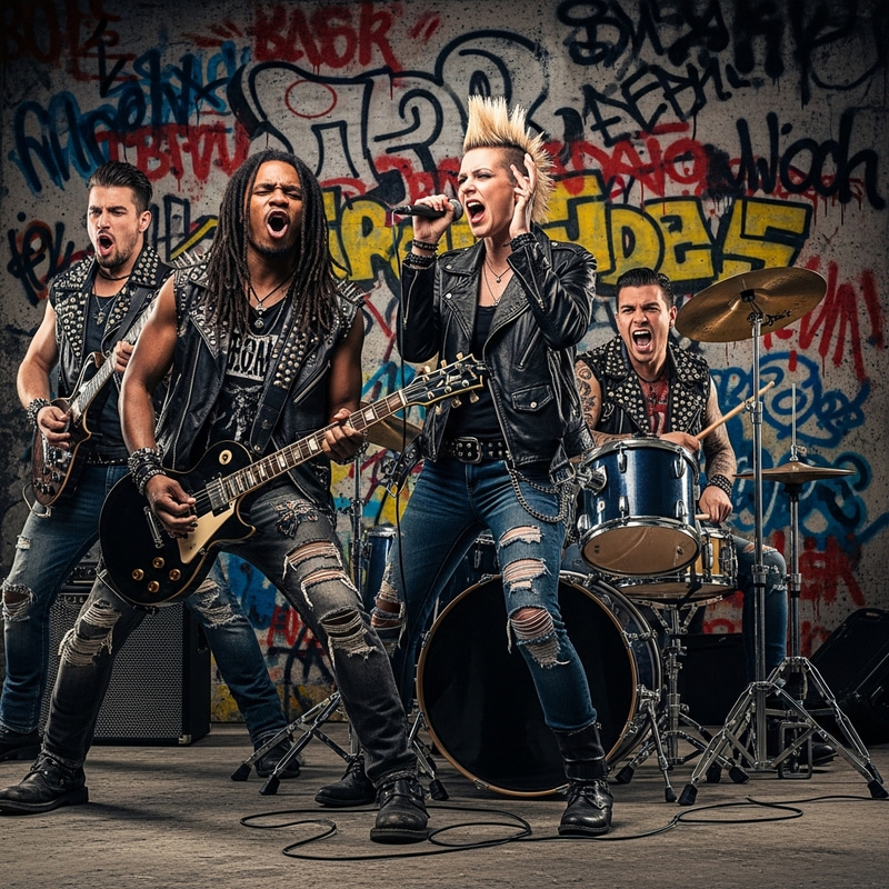 Laws of Rockers: Anarchic Style Captured in Chaotic Scene