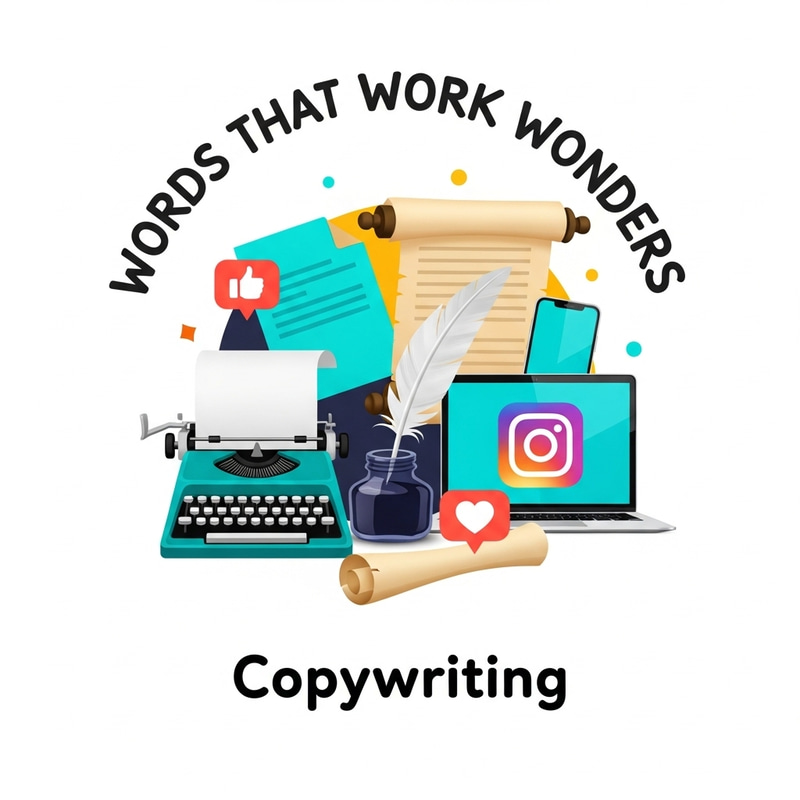 Creative Copywriting Instagram Profile Picture Design - Best Ideas & Tips