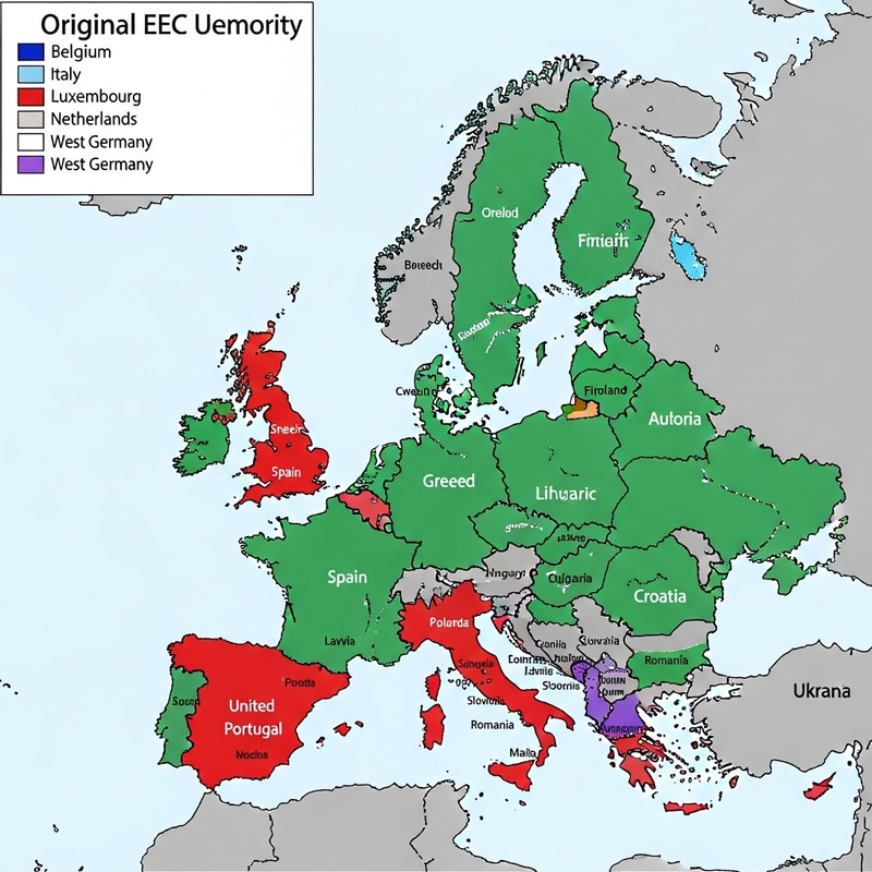 European Union Map: Past, Present, and Future Members European Union Map: Past, Present, and Future Members