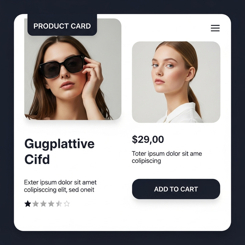 Clean & User-Friendly Product Card Design Clean & User-Friendly Product Card Design