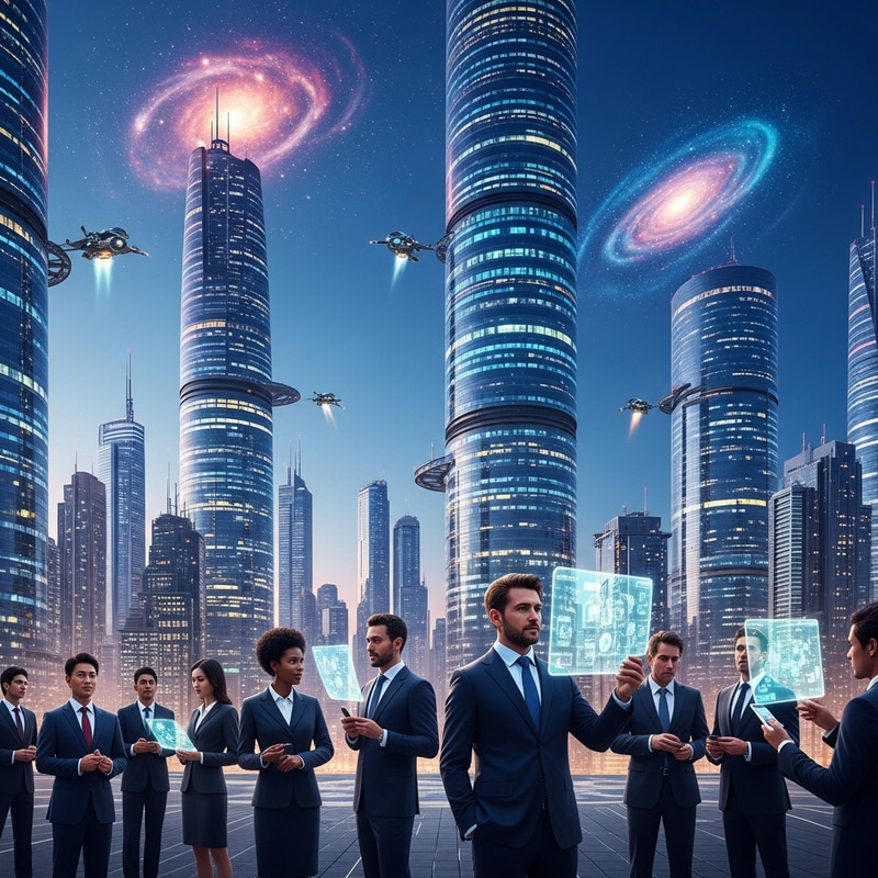 Investors in a Futuristic Skyline of Tomorrow Investors in a Futuristic Skyline of Tomorrow