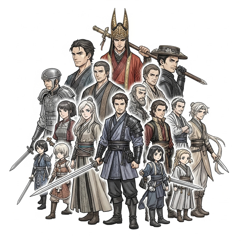 Colorful Characters Explore Fantastical Chinese Ink Adventure Colorful Characters Explore Fantastical Chinese Ink Adventure