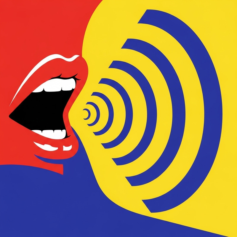 Pop Art Voice Illustration Pop Art Voice Illustration