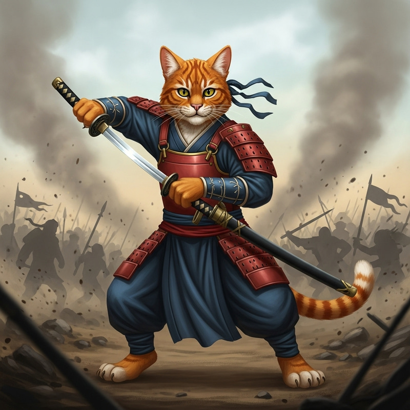 Tigger Warrior: Epic Katana Battle