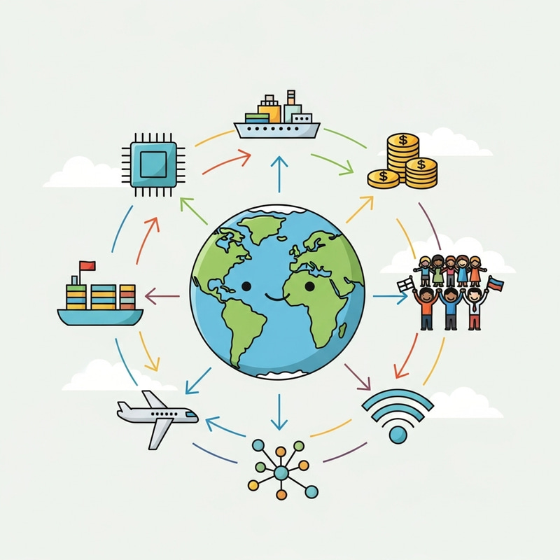 Simple Cartoon About Globalization Simple Cartoon About Globalization