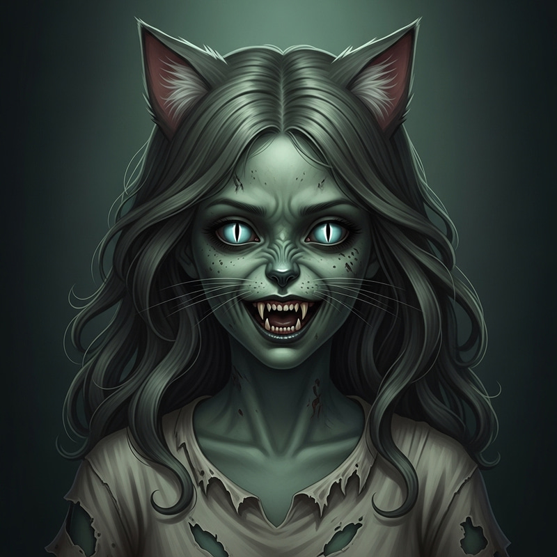 Neko Zombie Girl: Enchanting Undead Charm Neko Zombie Girl: Enchanting Undead Charm