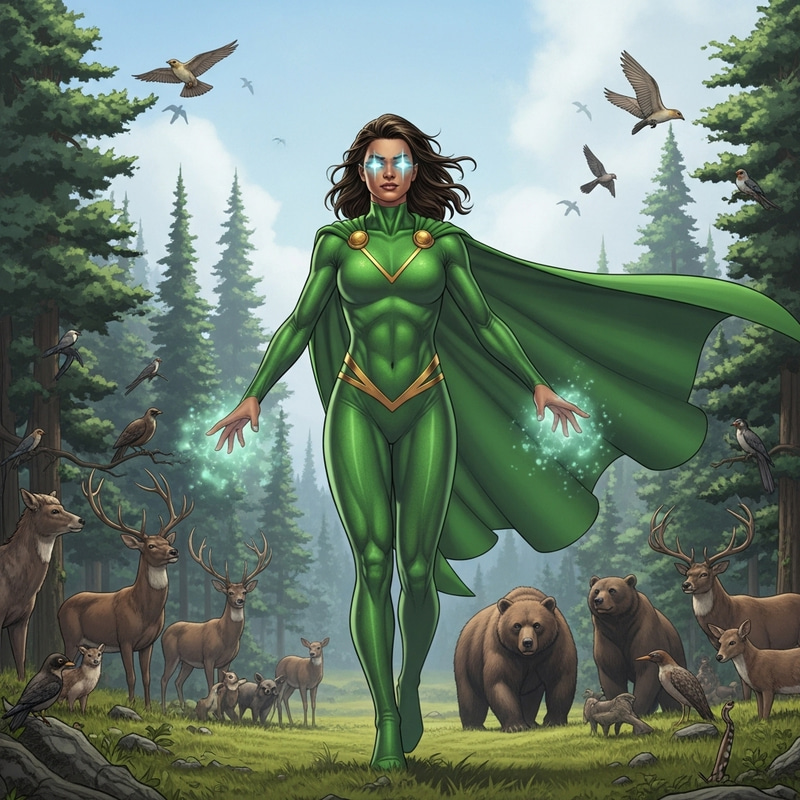Female Nature Protector Superhero | Champion of the Earth Female Nature Protector Superhero | Champion of the Earth