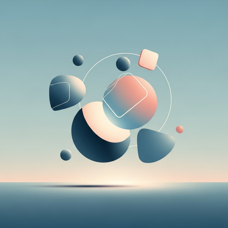 Simplicity and Peaceful Abstract Illustration