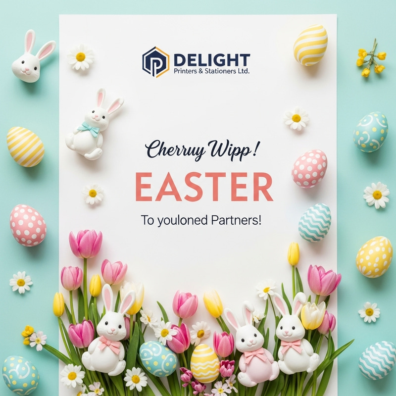 Festive Easter Poster Design | Delight Printers & Stationers Ltd.