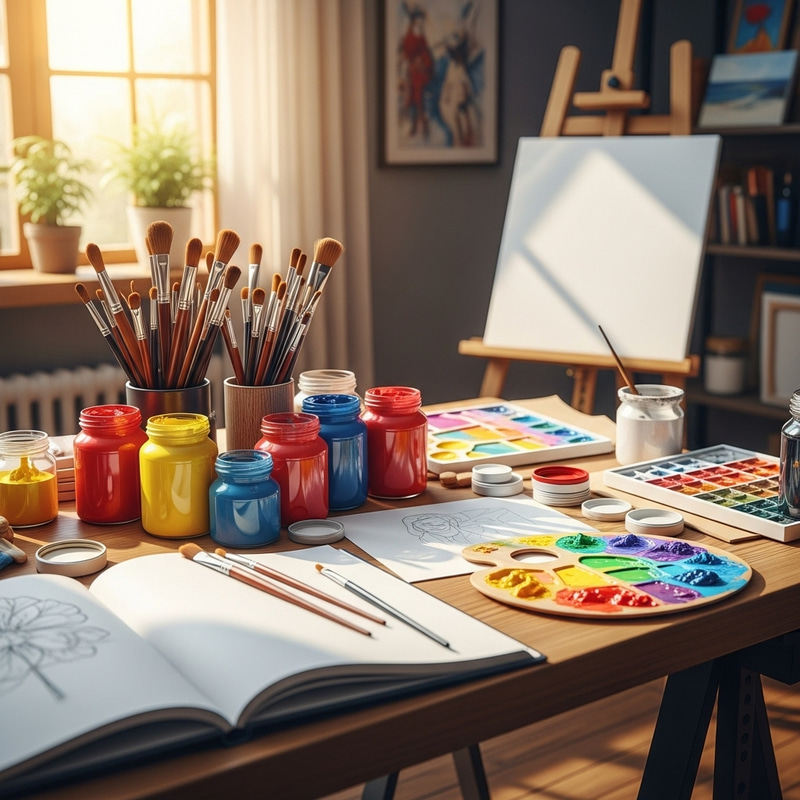 Vibrant Art Supplies for Creative Inspiration
