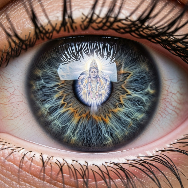 God Enclosed in the Eye: Ethereal Illustration God Enclosed in the Eye: Ethereal Illustration